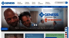 What Genesishealth.com website looked like in 2019 (4 years ago)