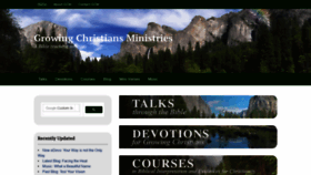 What Growingchristians.org website looked like in 2019 (4 years ago)