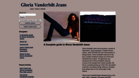 What Gloriavanderbiltjeans.net website looked like in 2019 (4 years ago)