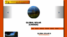 What Globalsolar.ca website looked like in 2019 (4 years ago)