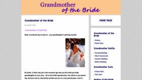 What Grandmotherofthebride.com website looked like in 2019 (4 years ago)