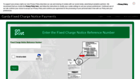 What Gardapayments.anpost.ie website looked like in 2019 (6 years ago)