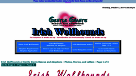 What Gentlegiantsrescue-irish-wolfhounds.com website looked like in 2019 (4 years ago)