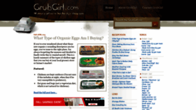 What Grubgirl.com website looked like in 2019 (4 years ago)