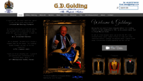What Goldings.co.uk website looked like in 2019 (4 years ago)