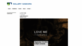 What Gallerymaskara.com website looked like in 2019 (4 years ago)
