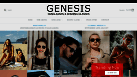 What Genesissunglasses.com website looked like in 2019 (4 years ago)