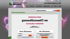 What Gameofthrones07.ws website looked like in 2019 (4 years ago)