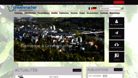 What Grevenmacher.lu website looked like in 2019 (4 years ago)