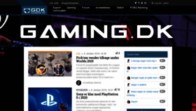 What Gaming.dk website looked like in 2019 (4 years ago)
