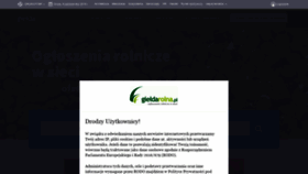 What Gieldarolna.pl website looked like in 2019 (4 years ago)