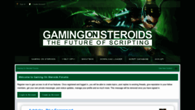 What Gamingonsteroids.com website looked like in 2019 (4 years ago)