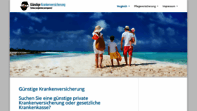 What Guenstige-krankenversicherung.de website looked like in 2019 (4 years ago)