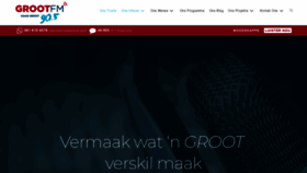 What Grootfm.co.za website looked like in 2019 (4 years ago)