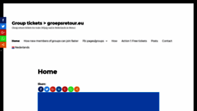 What Groepsretour.eu website looked like in 2019 (4 years ago)
