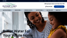 What Guthriefreywater.com website looked like in 2019 (4 years ago)