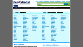 What Geodentist.com website looked like in 2019 (4 years ago)
