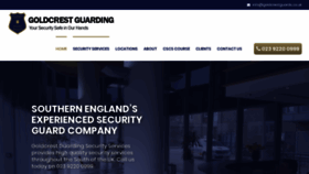 What Goldcrestsecurity.co.uk website looked like in 2019 (4 years ago)