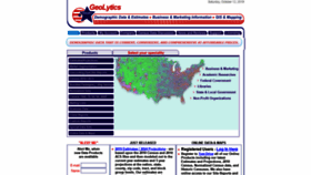 What Geolytics.com website looked like in 2019 (4 years ago)