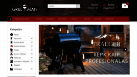 What Grillman.lt website looked like in 2019 (4 years ago)