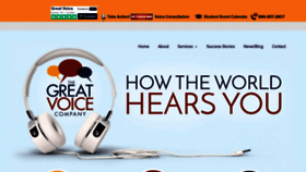 What Greatvoice.com website looked like in 2019 (4 years ago)
