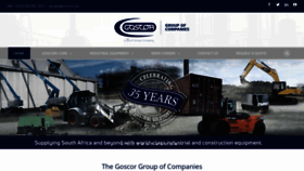 What Goscor.co.za website looked like in 2019 (4 years ago)