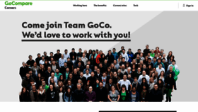What Gocomparecareers.com website looked like in 2019 (4 years ago)