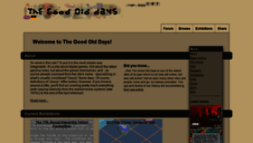 What Goodolddays.net website looked like in 2019 (4 years ago)