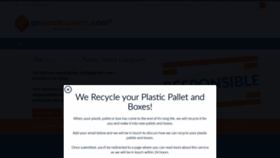 What Goplasticpallets.com website looked like in 2019 (4 years ago)