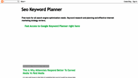What Googlekeywordplanner.com website looked like in 2019 (4 years ago)