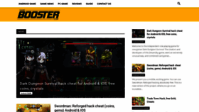 What Game-booster.com website looked like in 2019 (4 years ago)