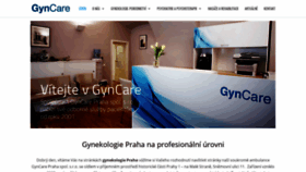 What Gyncare.cz website looked like in 2019 (4 years ago)