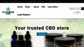 What Greenherbalcare.com website looked like in 2019 (4 years ago)