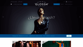 What Glossh.com website looked like in 2019 (4 years ago)