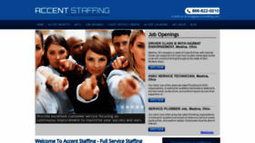 What Goaccentstaffing.com website looked like in 2019 (4 years ago)
