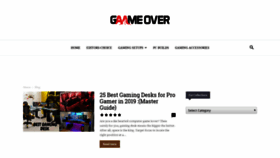 What Gaameover.com website looked like in 2019 (4 years ago)