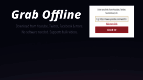 What Graboffline.com website looked like in 2019 (4 years ago)