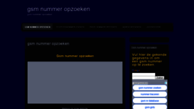What Gsmnummeropzoeken.be website looked like in 2019 (4 years ago)