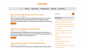 What Gosixer.com website looked like in 2019 (4 years ago)