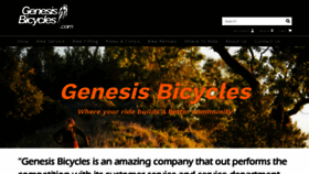 What Genesisbicycles.com website looked like in 2019 (4 years ago)