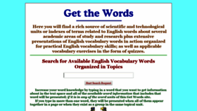 What Getwords.com website looked like in 2019 (4 years ago)