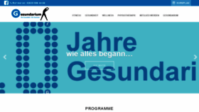 What Gesundarium.de website looked like in 2019 (4 years ago)