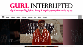 What Gurlinterrupted.com website looked like in 2019 (4 years ago)