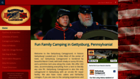 What Gettysburgcampground.com website looked like in 2019 (4 years ago)
