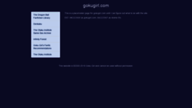 What Gokugirl.com website looked like in 2019 (4 years ago)