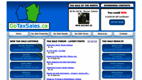 What Gotaxsales.ca website looked like in 2019 (4 years ago)