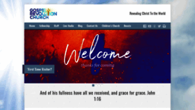 What Gospelrevolutionchurch.com website looked like in 2019 (4 years ago)