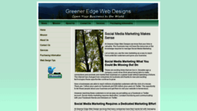 What Greeneredgewebdesigns.com website looked like in 2019 (4 years ago)