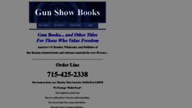 What Gunshowbooks.com website looked like in 2019 (4 years ago)