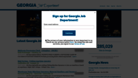 What Georgiajobdepartment.com website looked like in 2019 (4 years ago)